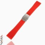 18mm, 20mm, 22mm, 24mm Silicone Rubber W Strap Band Deployment Buckle Waterproof Black Wband|Wbands| Men Women Unisex Sports ??000015-1245??